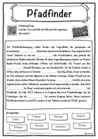 Vorschau - Unterrichtsreihen - Pfadfinder Lückentext mit Wortspeicher Hörverstehen und Suchsel - Seite 1