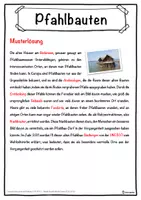 Vorschau - Unterrichtsreihen - Pfahlbauten Lückentext mit Wortspeicher Hörverstehen und Suchsel - Seite 2