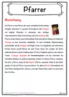 Vorschau - Unterrichtsreihen - Pfarrer Lückentext mit Wortspeicher Hörverstehen und Suchsel - Seite 2