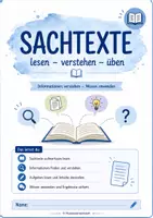 Vorschau - Arbeitsblätter - Helden im Einsatz | Sachtext mit Arbeitsaufträgen / Rettungshunde - Deckblatt