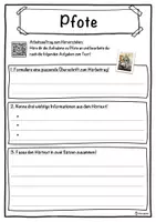 Vorschau - Unterrichtsreihen - Pfote Lückentext mit Wortspeicher Hörverstehen und Suchsel - Seite 3
