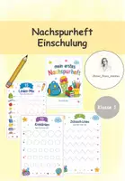 Vorschau - Arbeitsblätter - Nachspurheft für Einschulung/Vorschule - Deckblatt