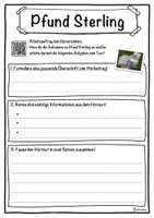 Vorschau - Unterrichtsreihen - Pfund Sterling Lückentext mit Wortspeicher Hörverstehen und Suchsel - Seite 3