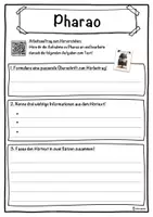 Vorschau - Unterrichtsreihen - Pharao Lückentext mit Wortspeicher Hörverstehen und Suchsel - Seite 3