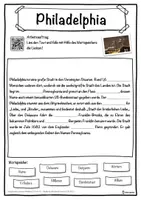 Vorschau - Unterrichtsreihen - Philadelphia Lückentext mit Wortspeicher Hörverstehen und Suchsel - Seite 1