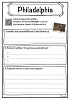 Vorschau - Unterrichtsreihen - Philadelphia Lückentext mit Wortspeicher Hörverstehen und Suchsel - Seite 3