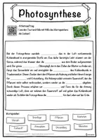 Vorschau - Unterrichtsreihen - Photosynthese Lückentext mit Wortspeicher Hörverstehen und Suchsel - Seite 1