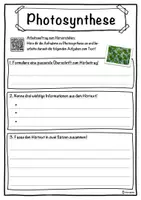 Vorschau - Unterrichtsreihen - Photosynthese Lückentext mit Wortspeicher Hörverstehen und Suchsel - Seite 3