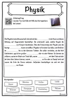 Vorschau - Unterrichtsreihen - Physik Lückentext mit Wortspeicher Hörverstehen und Suchsel - Seite 1