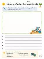 Vorschau - Arbeitsblätter - Ferienrückblick für die Grundschule – Arbeitsblätter zum Schulstart - Seite 2