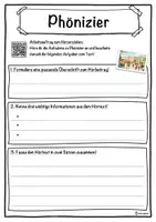 Vorschau - Unterrichtsreihen - Phönizier Lückentext mit Wortspeicher Hörverstehen und Suchsel - Seite 3