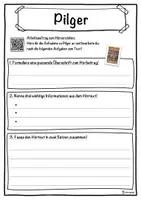 Vorschau - Unterrichtsreihen - Pilger Lückentext mit Wortspeicher Hörverstehen und Suchsel - Seite 3