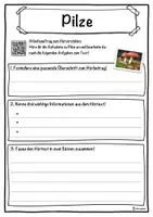 Vorschau - Unterrichtsreihen - Pilze Lückentext mit Wortspeicher Hörverstehen und Suchsel - Seite 3
