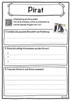 Vorschau - Unterrichtsreihen - Pirat Lückentext mit Wortspeicher Hörverstehen und Suchsel - Seite 3