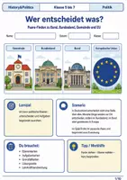 Vorschau - Spiele - Bund Gemeinde EU Paare Finden Klasse 5 bis 7 Politik Unterrichtsspiel - Deckblatt