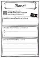 Vorschau - Unterrichtsreihen - Planet Lückentext mit Wortspeicher Hörverstehen und Suchsel - Seite 3