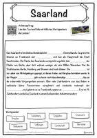 Vorschau - Unterrichtsreihen - Saarland Lückentext mit Wortspeicher Hörverstehen und Suchsel - Seite 1