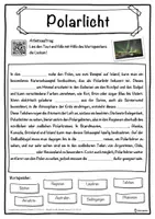 Vorschau - Unterrichtsreihen - Polarlicht Lückentext mit Wortspeicher Hörverstehen und Suchsel - Seite 1