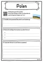 Vorschau - Unterrichtsreihen - Polen Lückentext mit Wortspeicher Hörverstehen und Suchsel - Seite 3