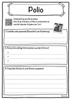 Vorschau - Unterrichtsreihen - Polio Lückentext mit Wortspeicher Hörverstehen und Suchsel - Seite 3