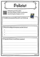 Vorschau - Unterrichtsreihen - Polizist Lückentext mit Wortspeicher Hörverstehen und Suchsel - Seite 3
