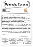Vorschau - Unterrichtsreihen - Polnische Sprache Lückentext mit Wortspeicher Hörverstehen und Suchsel - Seite 1