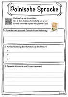 Vorschau - Unterrichtsreihen - Polnische Sprache Lückentext mit Wortspeicher Hörverstehen und Suchsel - Seite 3
