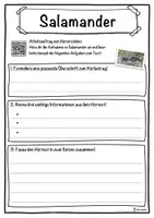 Vorschau - Unterrichtsreihen - Salamander Lückentext mit Wortspeicher Hörverstehen und Suchsel - Seite 3