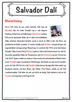 Vorschau - Unterrichtsreihen - Salvador Dalí Lückentext mit Wortspeicher Hörverstehen und Suchsel - Seite 2