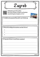 Vorschau - Unterrichtsreihen - Zagreb Lückentext mit Wortspeicher Hörverstehen und Suchsel - Seite 3