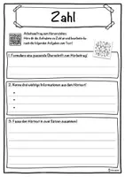Vorschau - Unterrichtsreihen - Zahl Lückentext mit Wortspeicher Hörverstehen und Suchsel - Seite 3