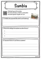 Vorschau - Unterrichtsreihen - Sambia Lückentext mit Wortspeicher Hörverstehen und Suchsel - Seite 3