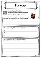 Vorschau - Unterrichtsreihen - Samen Lückentext mit Wortspeicher Hörverstehen und Suchsel - Seite 3