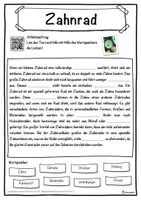 Vorschau - Unterrichtsreihen - Zahnrad Lückentext mit Wortspeicher Hörverstehen und Suchsel - Seite 1