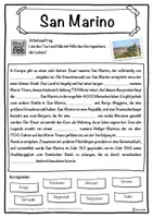 Vorschau - Unterrichtsreihen - San Marino Lückentext mit Wortspeicher Hörverstehen und Suchsel - Seite 1