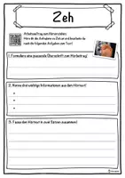 Vorschau - Unterrichtsreihen - Zeh Lückentext mit Wortspeicher Hörverstehen und Suchsel - Seite 3