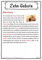 Vorschau - Unterrichtsreihen - Zehn Gebote Lückentext mit Wortspeicher Hörverstehen und Suchsel - Seite 2