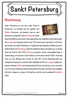 Vorschau - Unterrichtsreihen - Sankt Petersburg Lückentext mit Wortspeicher Hörverstehen und Suchsel - Seite 2