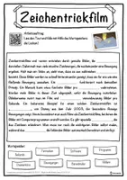 Vorschau - Unterrichtsreihen - Zeichentrickfilm Lückentext mit Wortspeicher Hörverstehen und Suchsel - Seite 1