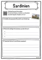 Vorschau - Unterrichtsreihen - Sardinien Lückentext mit Wortspeicher Hörverstehen und Suchsel - Seite 3