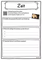Vorschau - Unterrichtsreihen - Zeit Lückentext mit Wortspeicher Hörverstehen und Suchsel - Seite 3