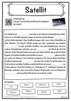 Vorschau - Unterrichtsreihen - Satellit Lückentext mit Wortspeicher Hörverstehen und Suchsel - Seite 1
