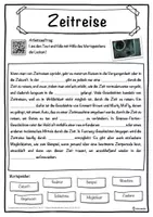 Vorschau - Unterrichtsreihen - Zeitreise Lückentext mit Wortspeicher Hörverstehen und Suchsel - Seite 1