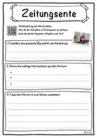 Vorschau - Unterrichtsreihen - Zeitungsente Lückentext mit Wortspeicher Hörverstehen und Suchsel - Seite 3