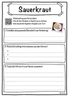 Vorschau - Unterrichtsreihen - Sauerkraut Lückentext mit Wortspeicher Hörverstehen und Suchsel - Seite 3