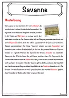 Vorschau - Unterrichtsreihen - Savanne Lückentext mit Wortspeicher Hörverstehen und Suchsel - Seite 2
