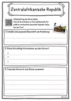 Vorschau - Unterrichtsreihen - Zentralafrikanische Republik Lückentext mit Wortspeicher Hörverstehen und Suchsel - Seite 3