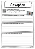 Vorschau - Unterrichtsreihen - Saxophon Lückentext mit Wortspeicher Hörverstehen und Suchsel - Seite 3