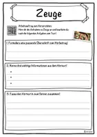Vorschau - Unterrichtsreihen - Zeuge Lückentext mit Wortspeicher Hörverstehen und Suchsel - Seite 3