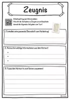 Vorschau - Unterrichtsreihen - Zeugnis Lückentext mit Wortspeicher Hörverstehen und Suchsel - Seite 3